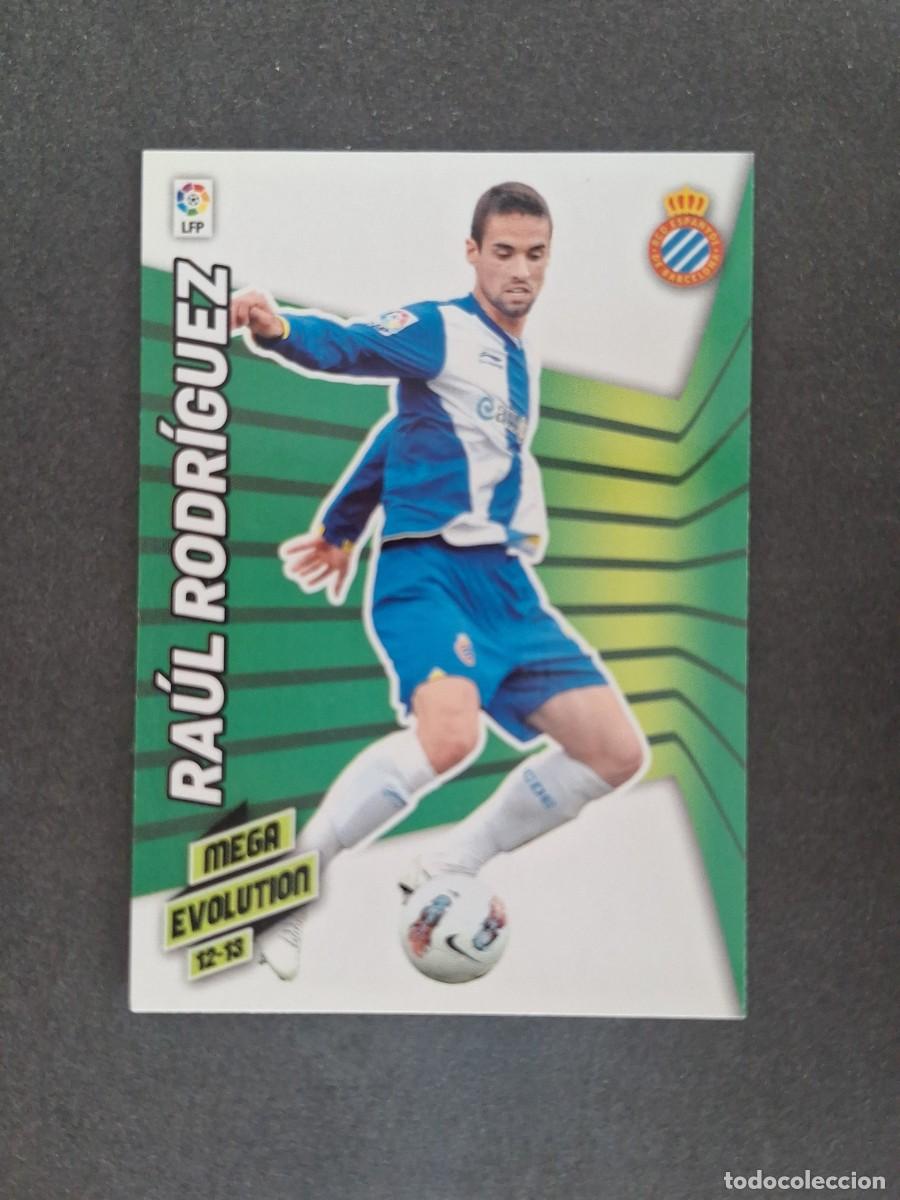 Cromos de f&uacute;tbol: L2 RAUL RODRIGUEZ R. C. D. ESPA&Ntilde;OL MEGA EVOLUTION 404 PANINI MEGACRACKS 2012 2013 12 13