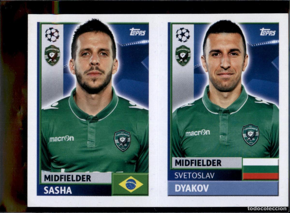 Cromos de f&uacute;tbol: Sasha / Dyakov N&ordm; QFF 9 Ludogorets Champions League Sticker 2016 2017 Topps 16 17