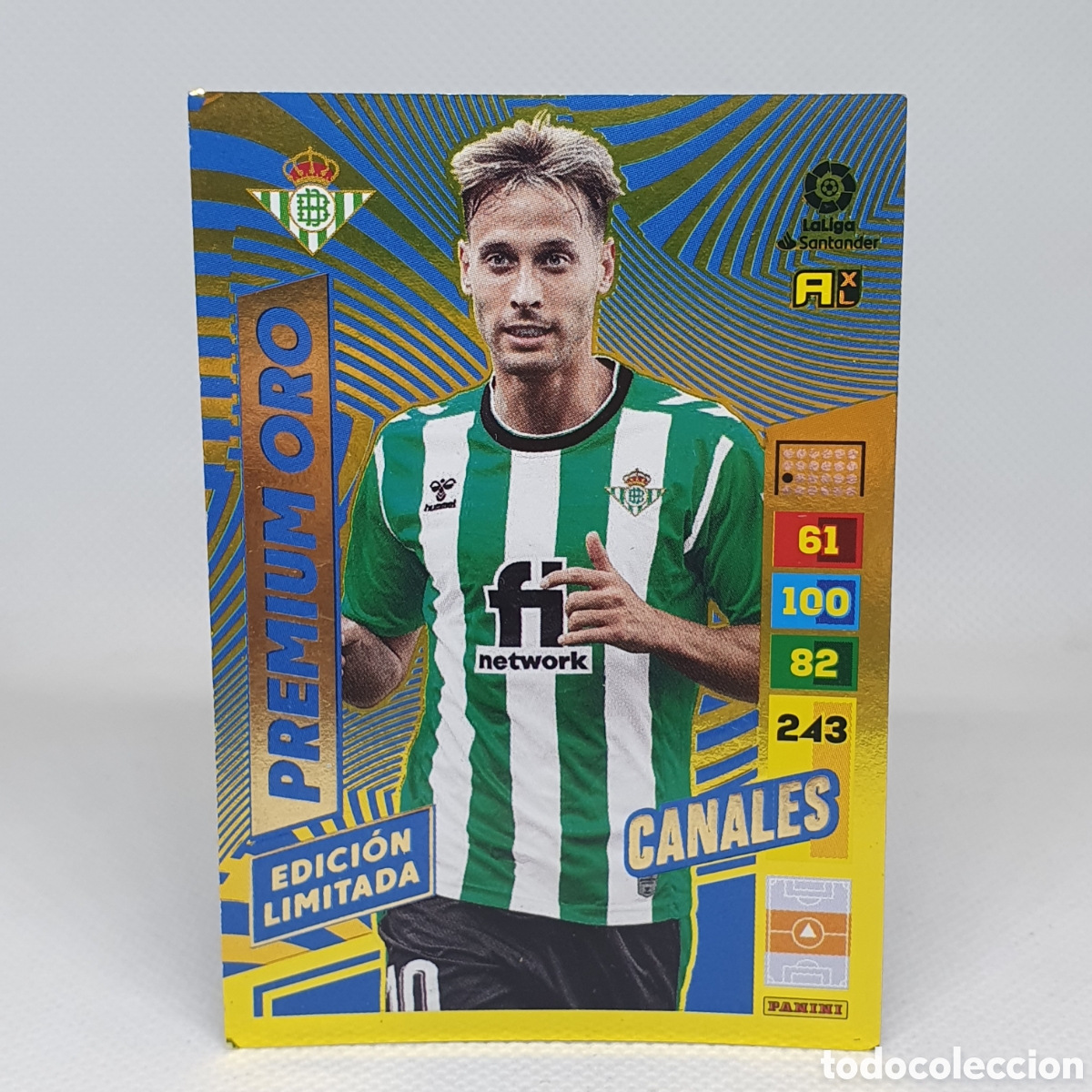 Cromos de f&uacute;tbol: ⚽️ CROMO DE FUTBOL CANALES EDICION LIMITADA PREMIUM ORO ADRENALYN 2022-23 FICHA ESTAMPAS LIGA