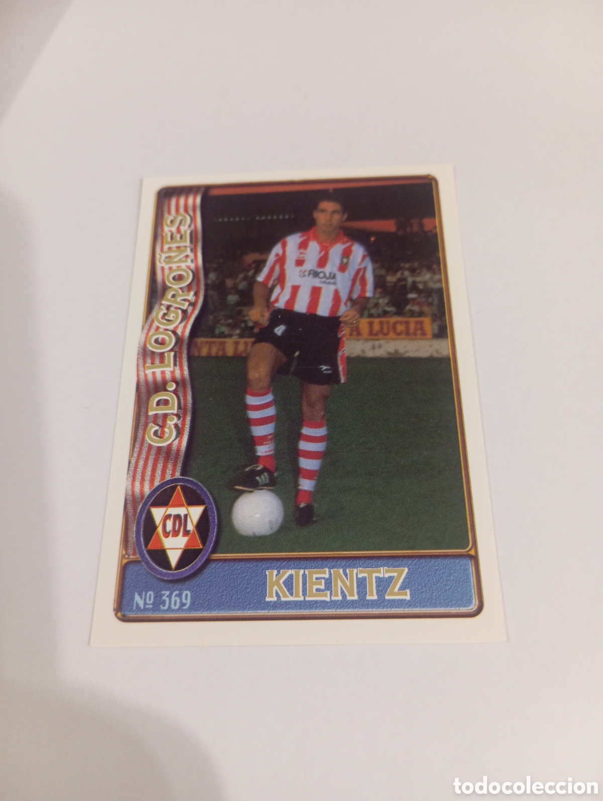 Cromos de f&uacute;tbol: 369 KIENTZ Logro&ntilde;es 96 97 MUNDICROMO FICHAS LIGA 1996 1997