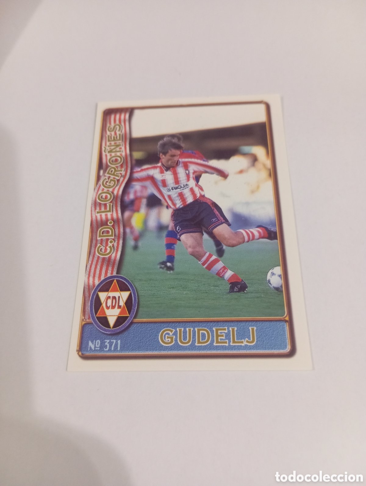 Cromos de f&uacute;tbol: 371 GUDELJ Logro&ntilde;es 96 97 MUNDICROMO FICHAS LIGA 1996 1997