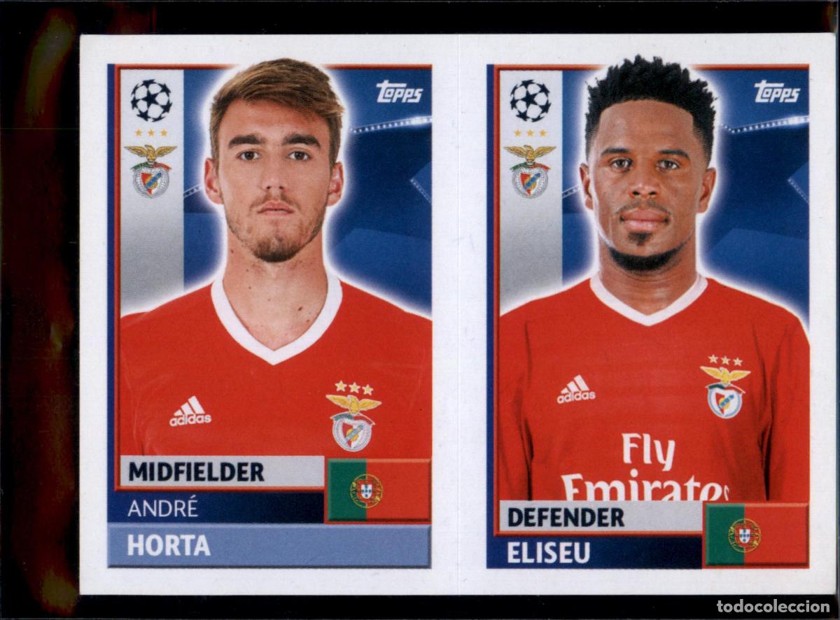 Cromos de f&uacute;tbol: Horta / Eliseu N&ordm; BEN 6 Benfica Champions League Sticker 2016 2017 Topps 16 17