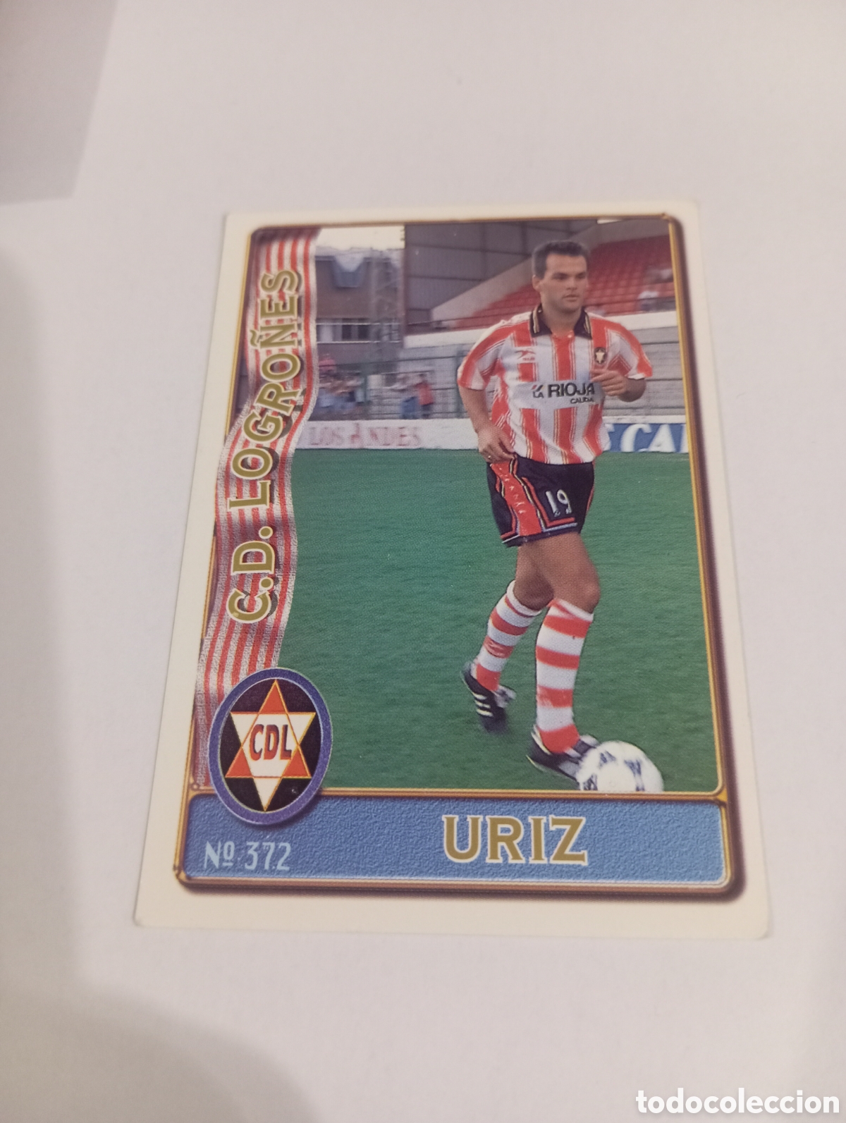 Cromos de f&uacute;tbol: 372 URIZ Logro&ntilde;es 96 97 MUNDICROMO FICHAS LIGA 1996 1997
