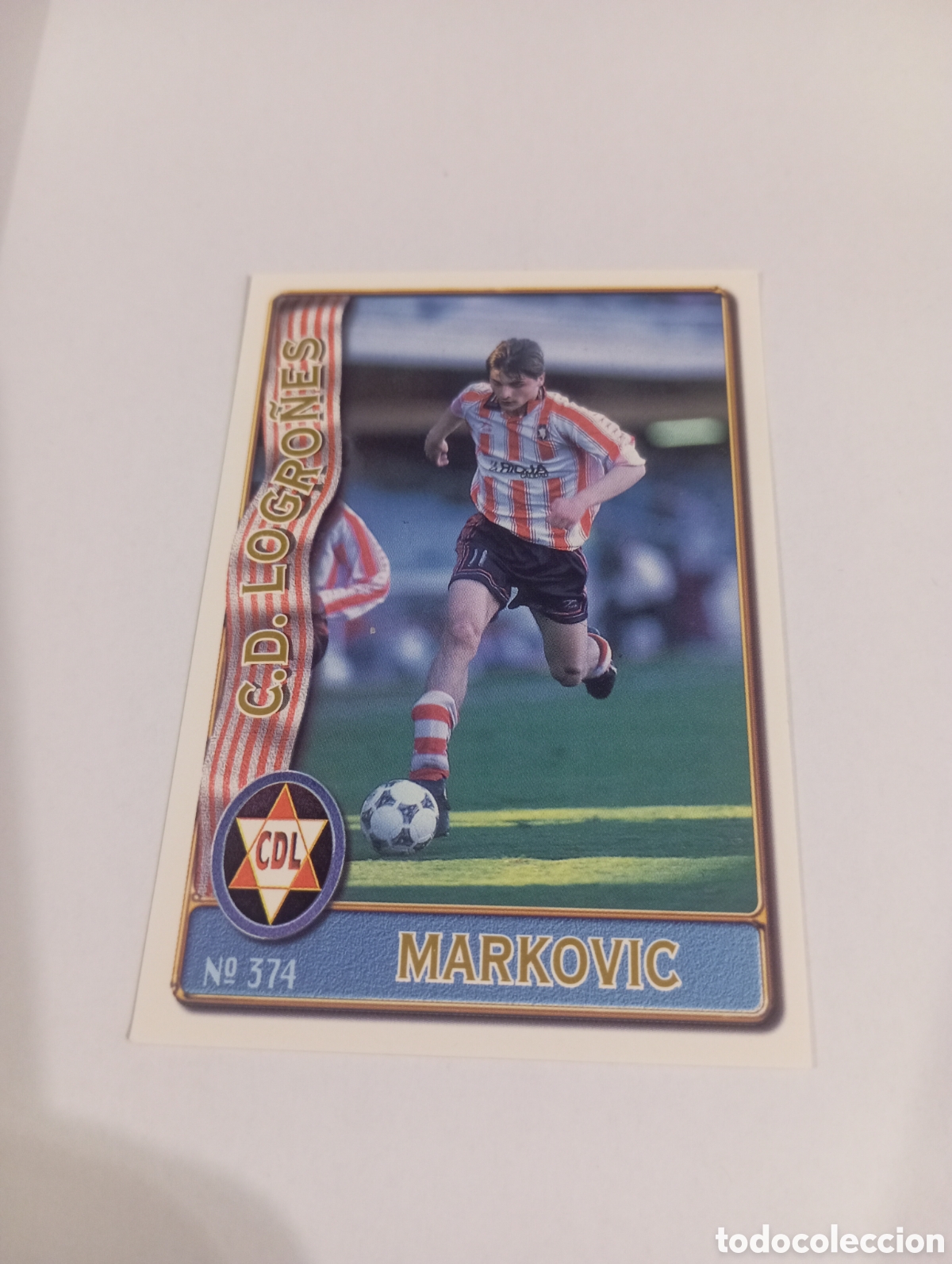 Cromos de f&uacute;tbol: 374 MARKOVIC Logro&ntilde;es 96 97 MUNDICROMO FICHAS LIGA 1996 1997