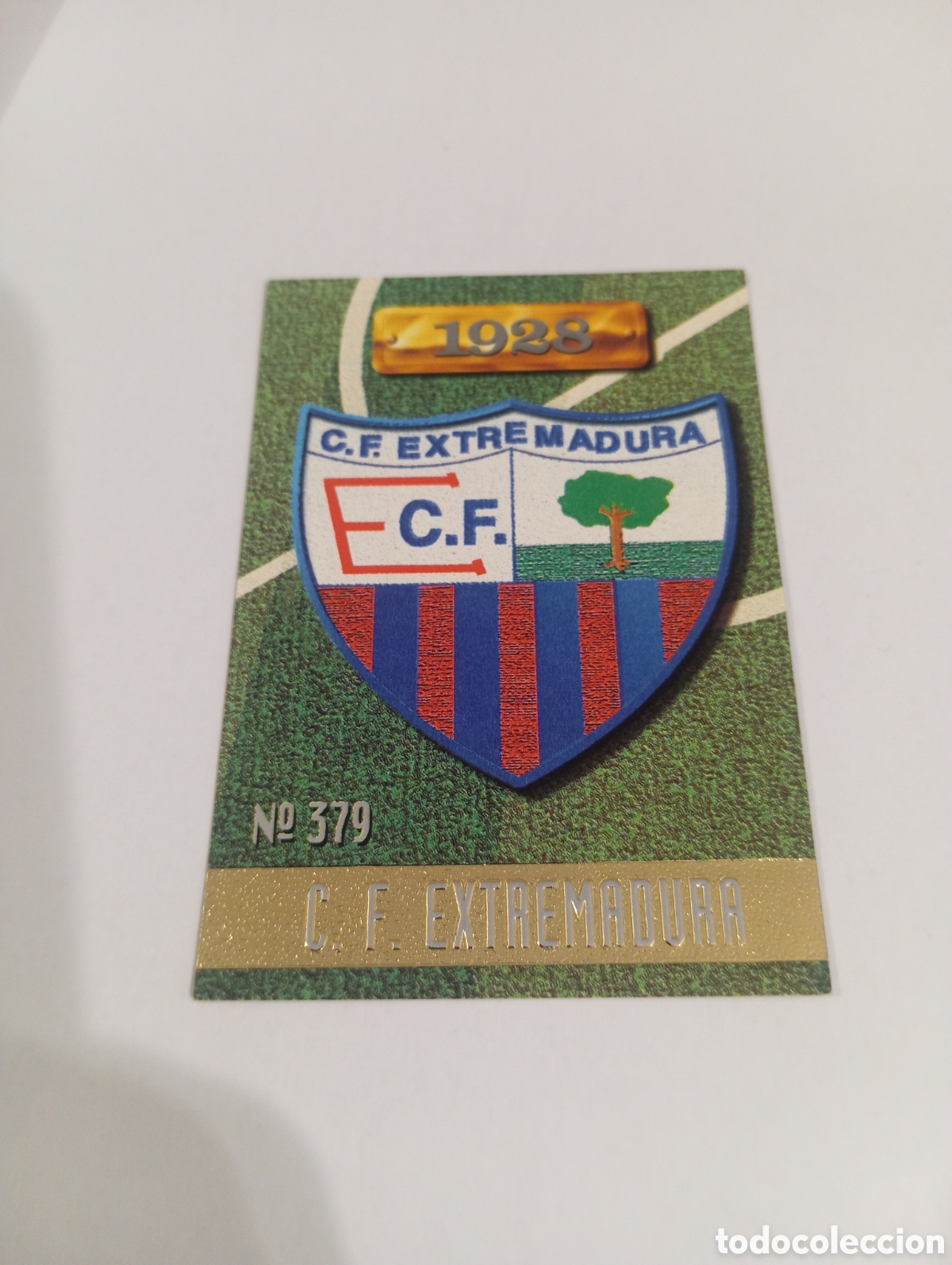 Cromos de f&uacute;tbol: 379 ESCUDO Extremadura 96 97 MUNDICROMO FICHAS LIGA 1996 1997