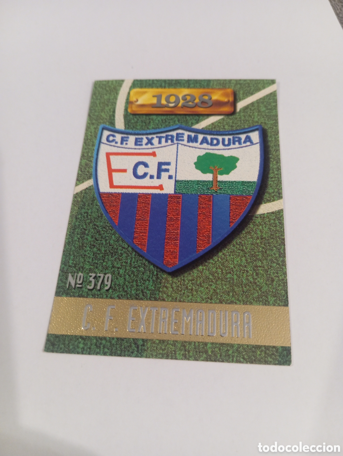 Cromos de f&uacute;tbol: 379 ESCUDO Extremadura 96 97 MUNDICROMO FICHAS LIGA 1996 1997