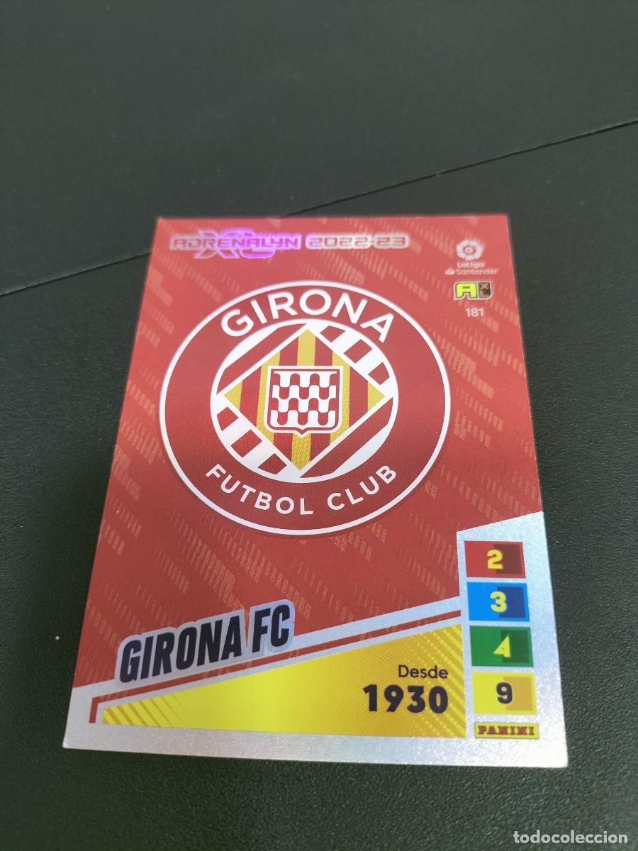 Cromos de f&uacute;tbol: 1 CROMO FICHA PANINI ADRENALYN 2022-2023 22-23 GIRONA F.C 181 ESCUDO