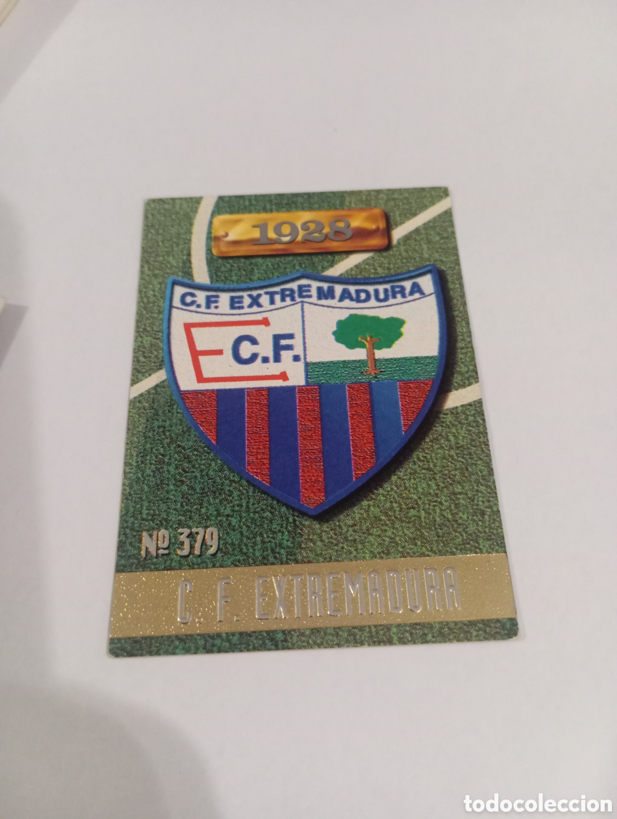 Cromos de f&uacute;tbol: 379 ESCUDO Extremadura 96 97 MUNDICROMO FICHAS LIGA 1996 1997