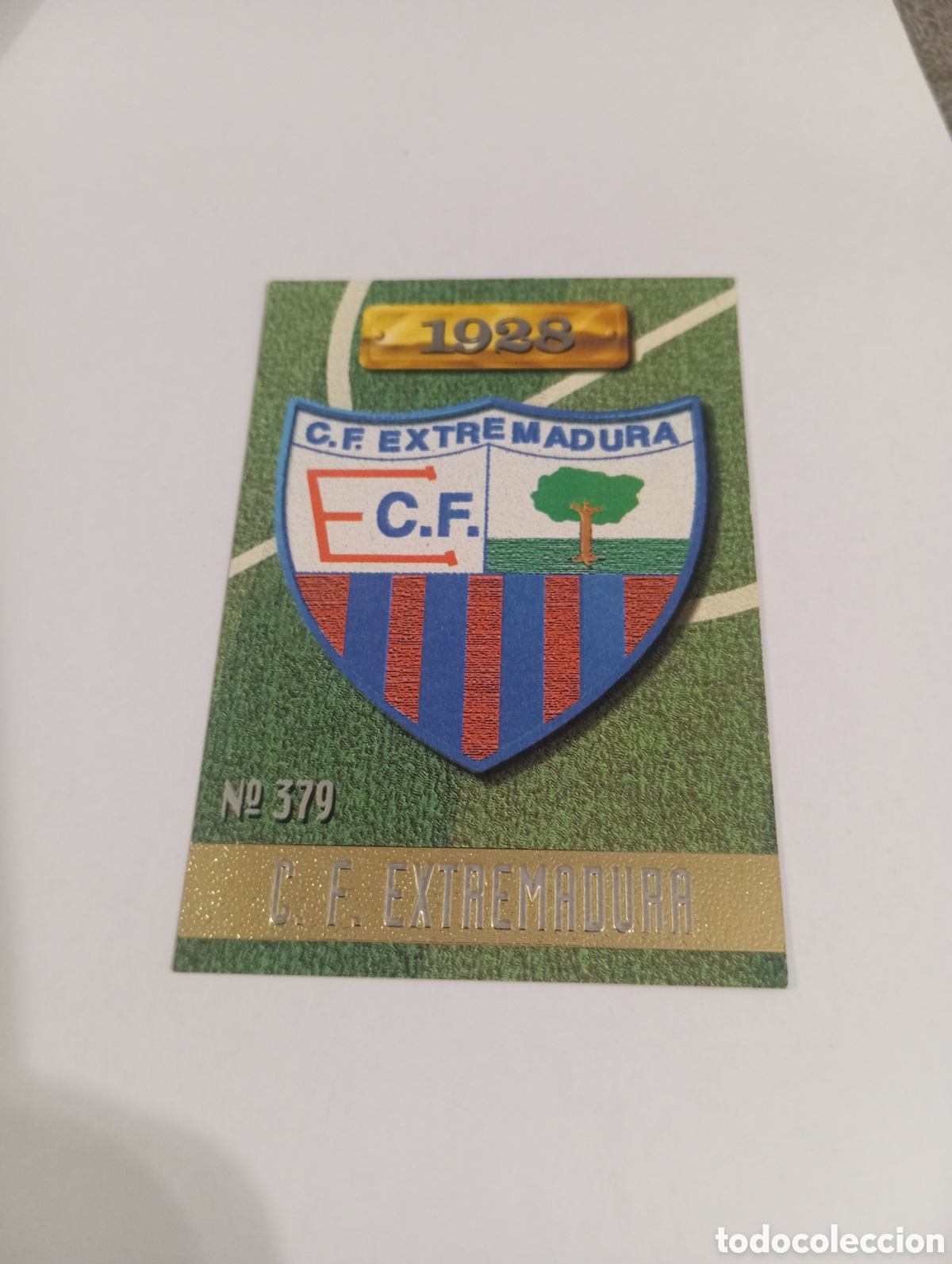 Cromos de f&uacute;tbol: 379 ESCUDO Extremadura 96 97 MUNDICROMO FICHAS LIGA 1996 1997