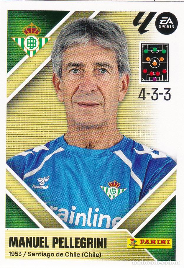 Cromos de f&uacute;tbol: ESTE 2026-27 * MANUEL PELLEGRINI * N&ordm; 2 - DEL BETIS (NUEVO DE SOBRE) (A-20)