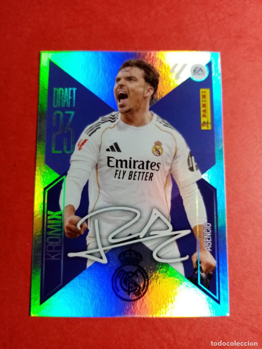 Cromos de f&uacute;tbol: N&ordm; K1 1 K ASENCIO, REAL MADRID, DRAFT KROMIX, LIGA ESTE 2026 2027 26 27 PANINI