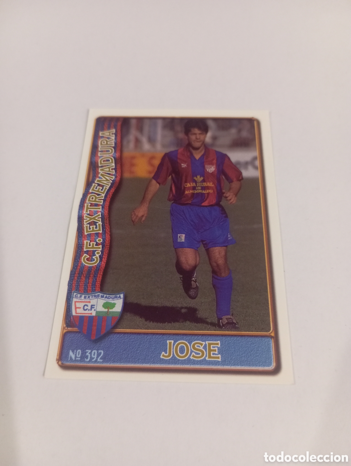 Cromos de f&uacute;tbol: 392 JOSE Extremadura 96 97 MUNDICROMO FICHAS LIGA 1996 1997