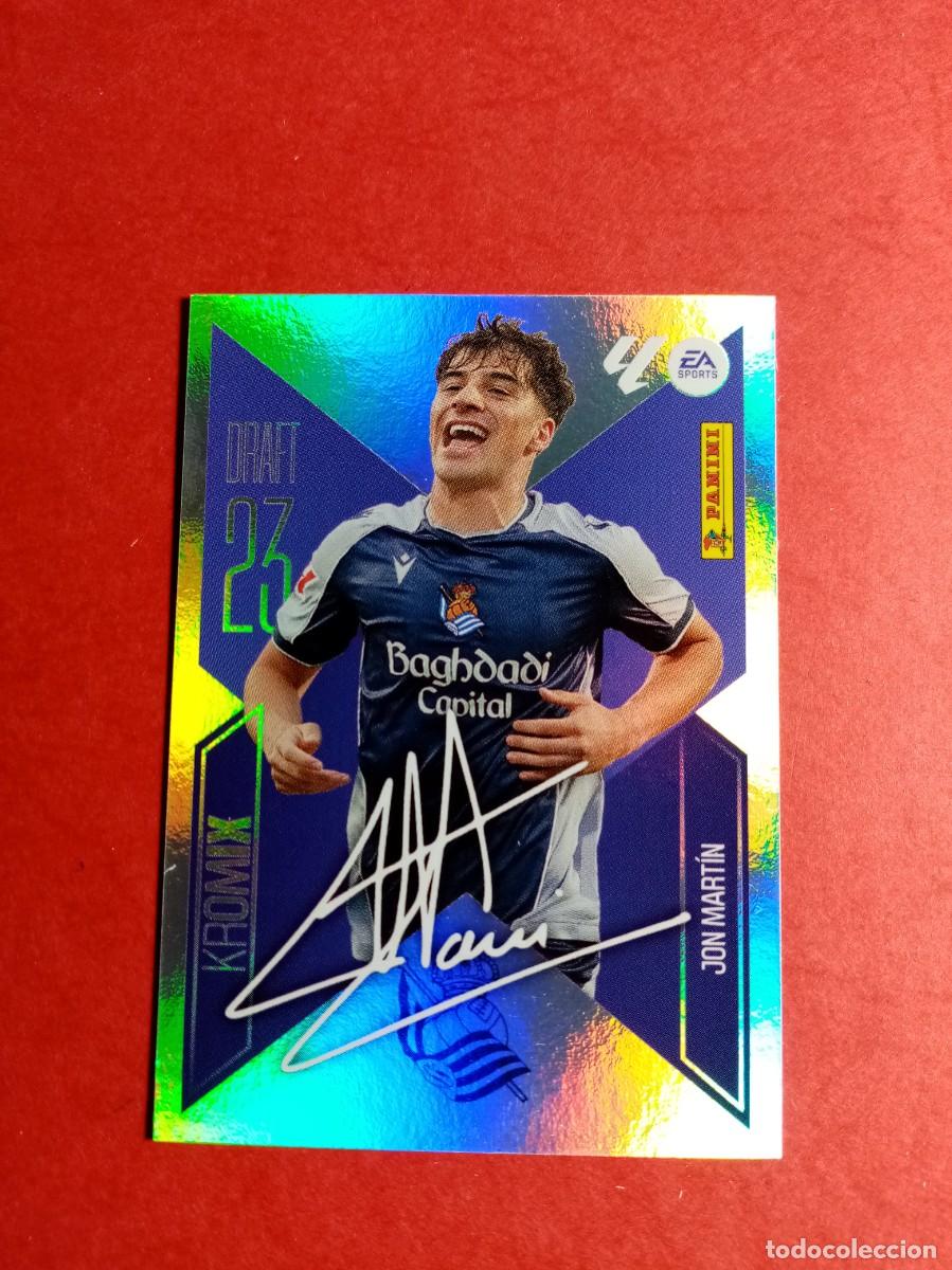 Cromos de f&uacute;tbol: N&ordm; K13 13 K JON MARTIN, REAL SOCIEDAD, DRAFT KROMIX, LIGA ESTE 2026 2027 26 27 PANINI