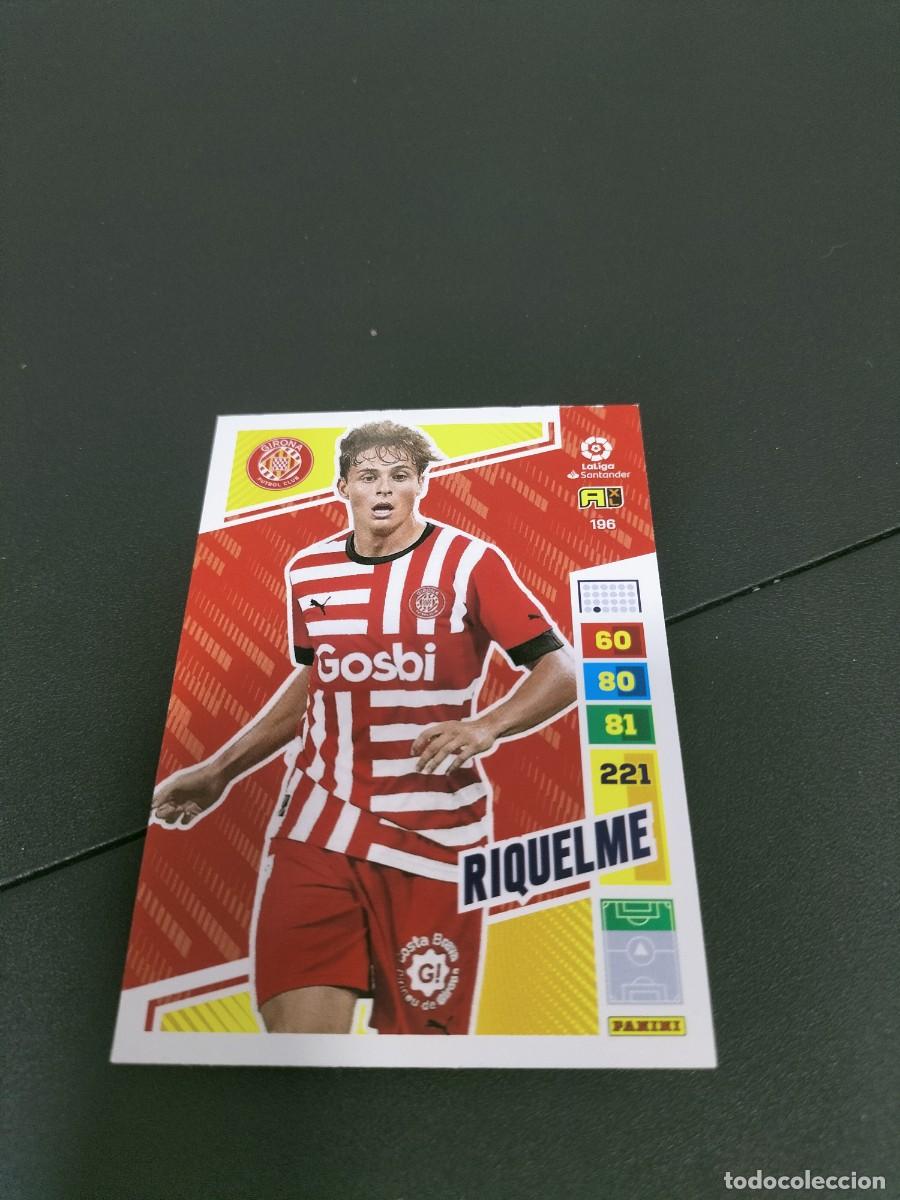 Cromos de f&uacute;tbol: 1 CROMO FICHA PANINI ADRENALYN 2022-2023 22-23 GIRONA F.C 196 RIQUELME