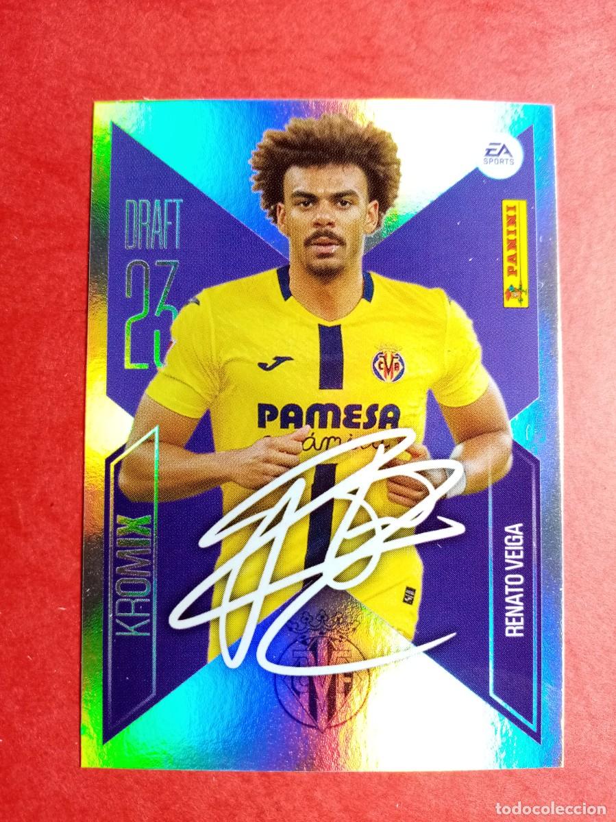 Cromos de f&uacute;tbol: N&ordm; K20 20 K RENATO VEIGA, VILLARREAL CF, DRAFT KROMIX, LIGA ESTE 2026 2027 26 27 PANINI