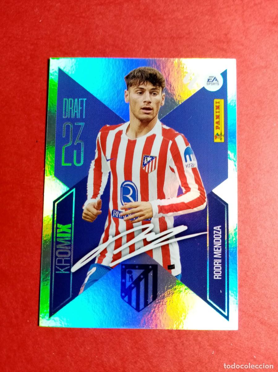 Cromos de f&uacute;tbol: N&ordm; K21 21 K RODRI MENDOZA, ATLETICO DE MADRID, DRAFT KROMIX, LIGA ESTE 2026 2027 26 27 PANINI