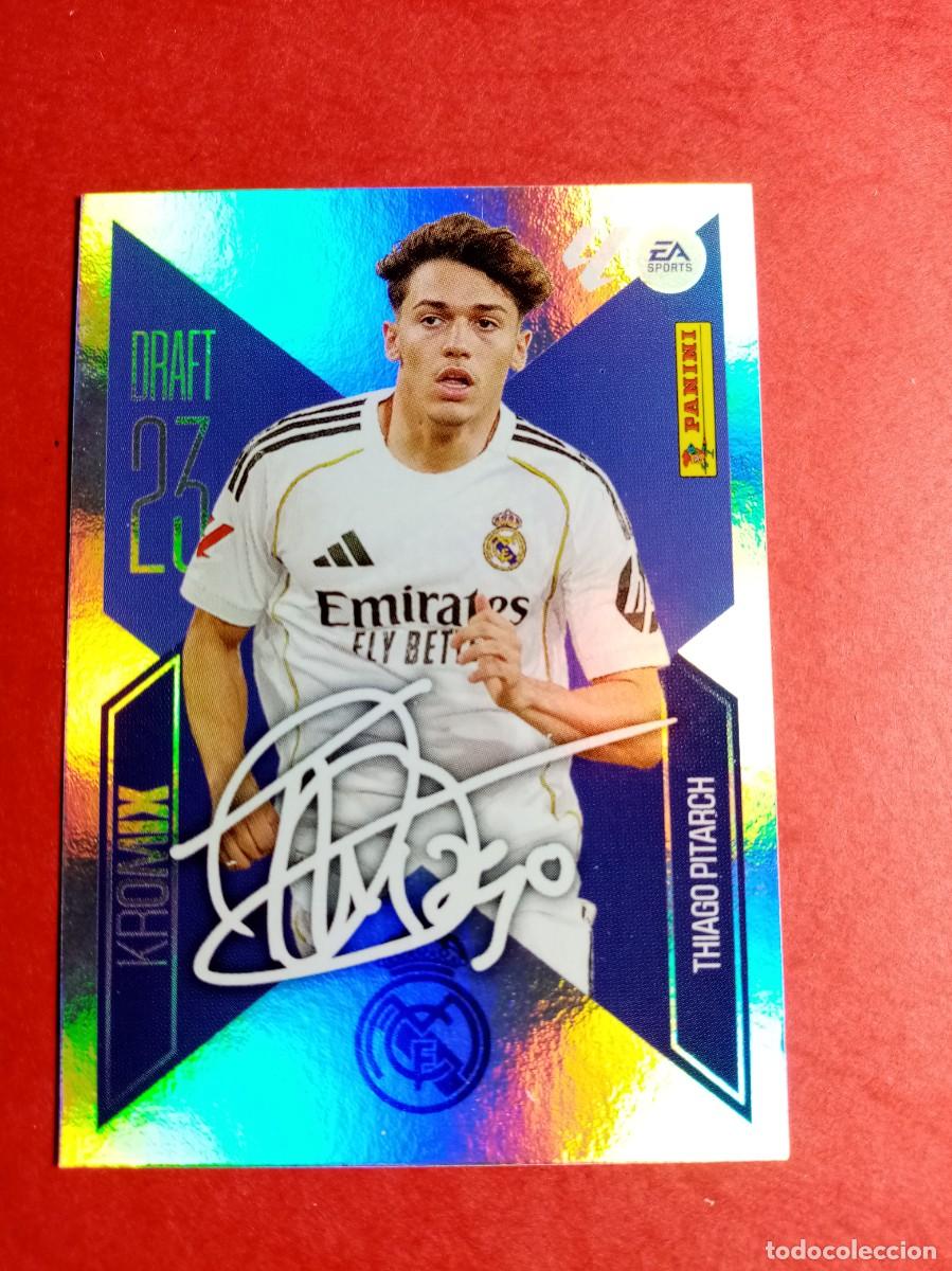 Cromos de f&uacute;tbol: N&ordm; K22 22 K THIAGO PITARCH, REAL MADRID, DRAFT KROMIX, LIGA ESTE 2026 2027 26 27 PANINI