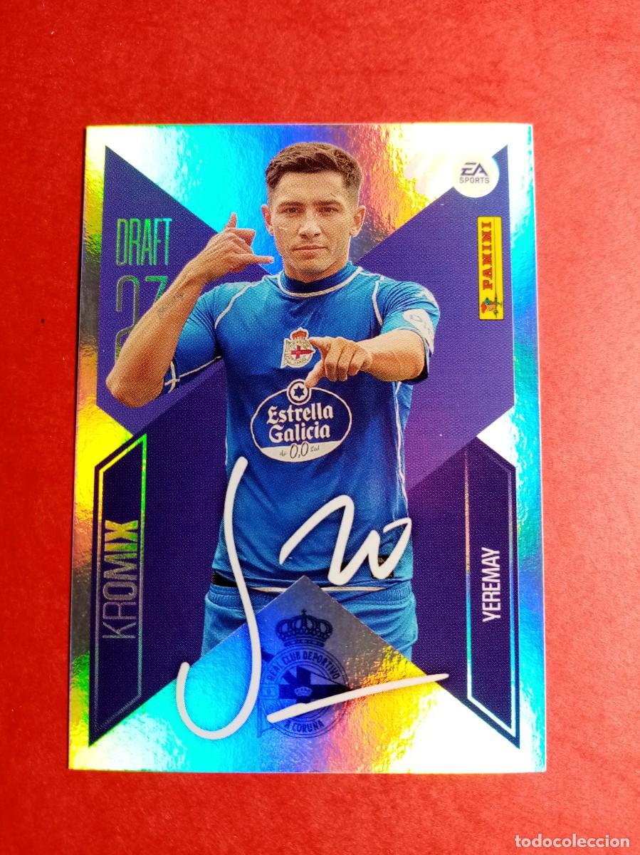 Cromos de f&uacute;tbol: N&ordm; K23 23 K YEREMAY, RC DEPORTIVO, DRAFT KROMIX, LIGA ESTE 2026 2027 26 27 PANINI