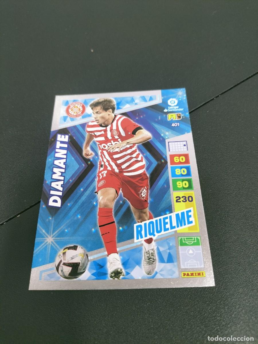 Cromos de f&uacute;tbol: 1 CROMO FICHA PANINI ADRENALYN 2022-2023 22-23 GIRONA F.C 401 RIQUELME ( DIAMANTE