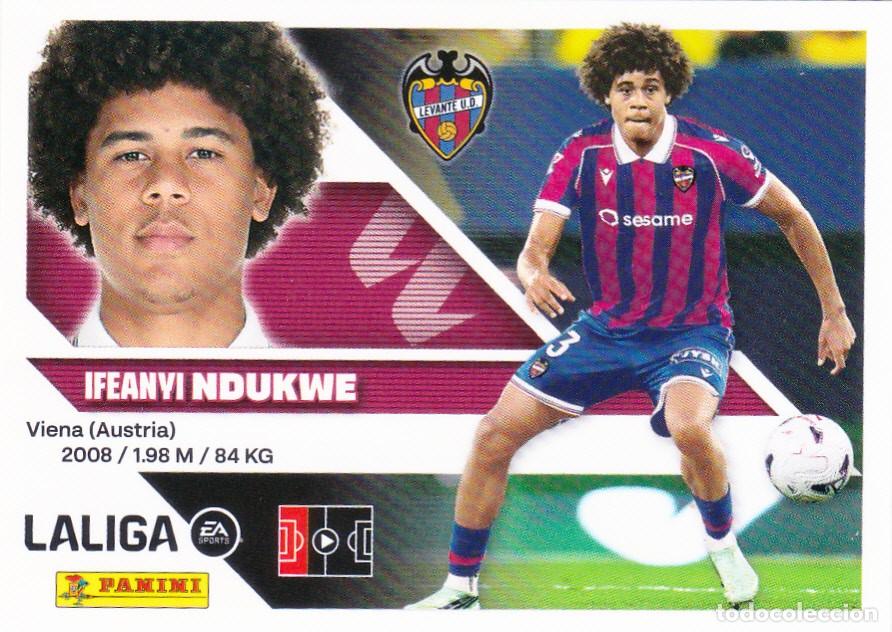 Cromos de f&uacute;tbol: ESTE 2026-27 * NDUKWE * N&ordm; 10BIS - 4&ordf; EDICI&Oacute;N COLOCA DEL LEVANTE (NUEVO DE SOBRE) (A-20)
