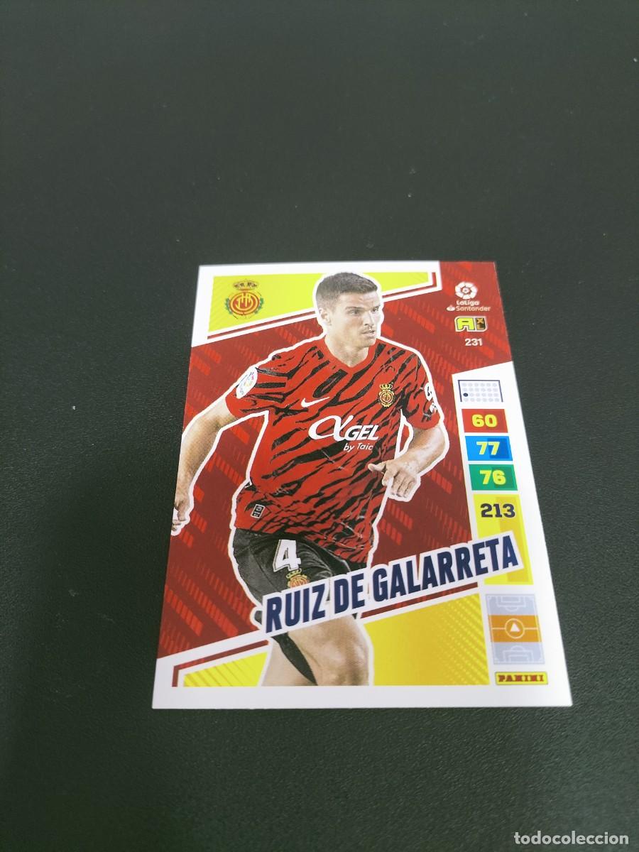 Cromos de f&uacute;tbol: 1 CROMO FICHA PANINI ADRENALYN 2022-2023 22-23 R.C.D MALLORCA 231 RUIZ DE GALARRETA