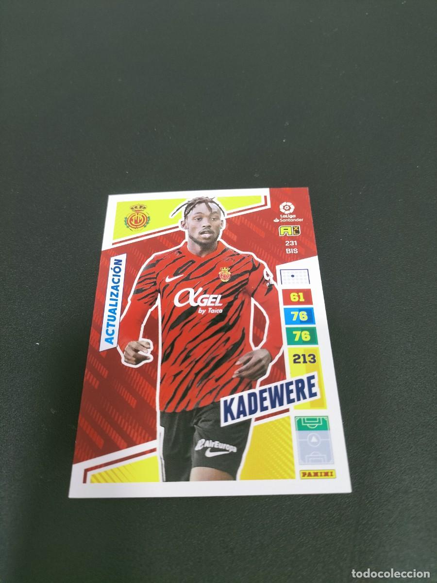 Cromos de f&uacute;tbol: 1 CROMO FICHA PANINI ADRENALYN 2022-2023 22-23 R.C.D MALLORCA 231 bis KADEWERE ( ACTUALIZACI&Oacute;N