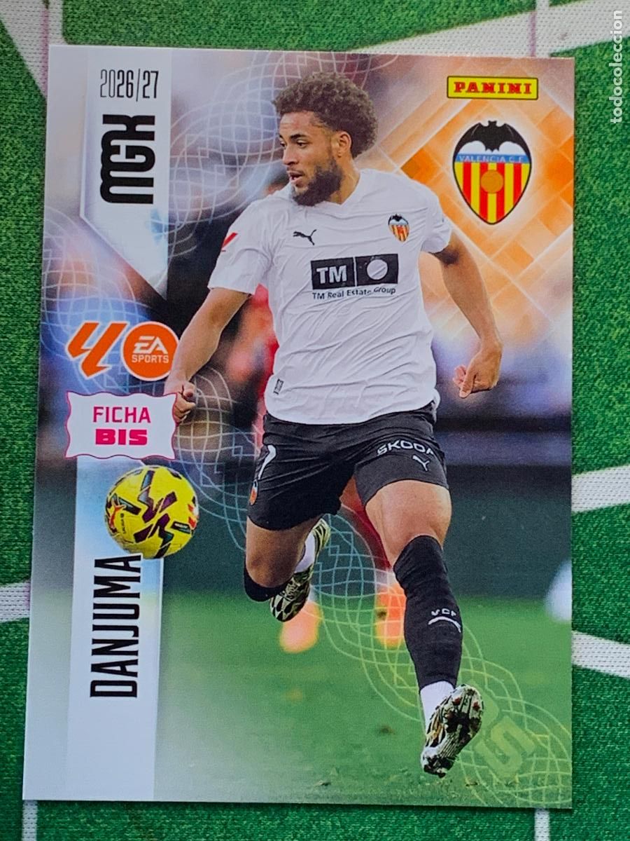Cromos de f&uacute;tbol: 357 Bis - Danjuma Valencia CF 3&ordf; Tercera Edici&oacute;n MEGACRACKS 2026 2027 26 27