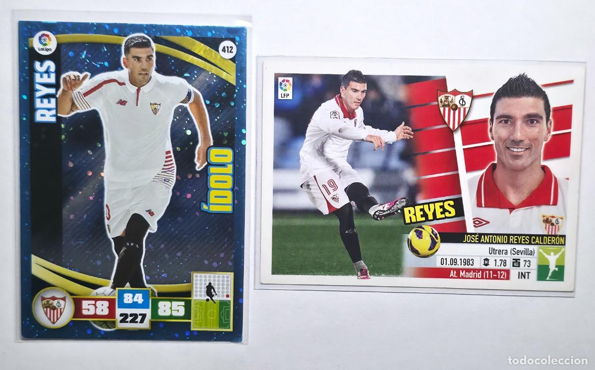 Cromos de f&uacute;tbol: LOTE 2 CROMOS DE FUTBOL SEVILLA FC, REYES
