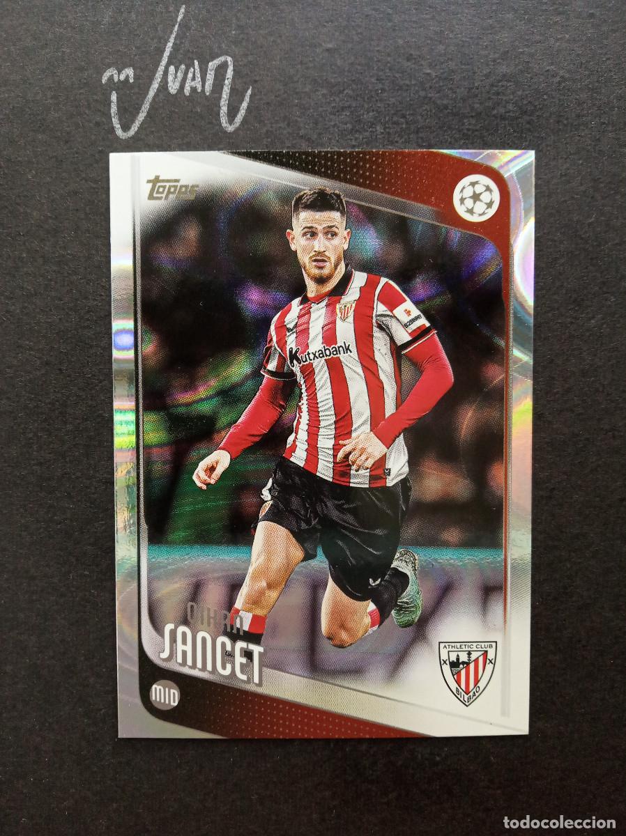 Cromos de f&uacute;tbol: N&ordm; 195 PARALELA RAINDROPS OIHAN SANCET ATHLETIC CLUB ⚽ TOPPS &reg; FLAGSHIP UEFA UCC 2025 2026 25 26