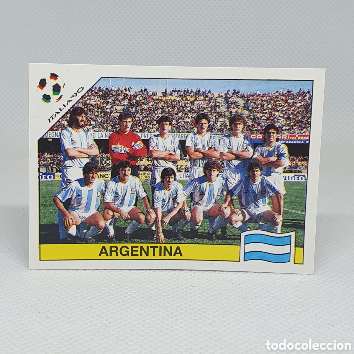 Cromos de f&uacute;tbol: ⚽️ CROMO DE FUTBOL SELECCION ARGENTINA CON MARADONA ITALIA 90 WORLD CUP STORY DE PANINI ESTAMPAS