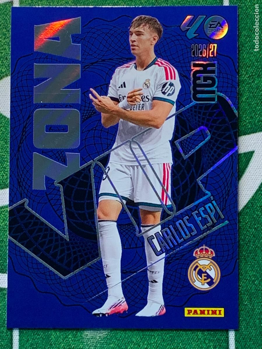 Cromos de f&uacute;tbol: 521 - Carlos Esp&iacute; (Real Madrid CF) Nuevas Zona VIP 3&ordf; Tercera Edici&oacute;n MEGACRACKS 2026 2027 26 27