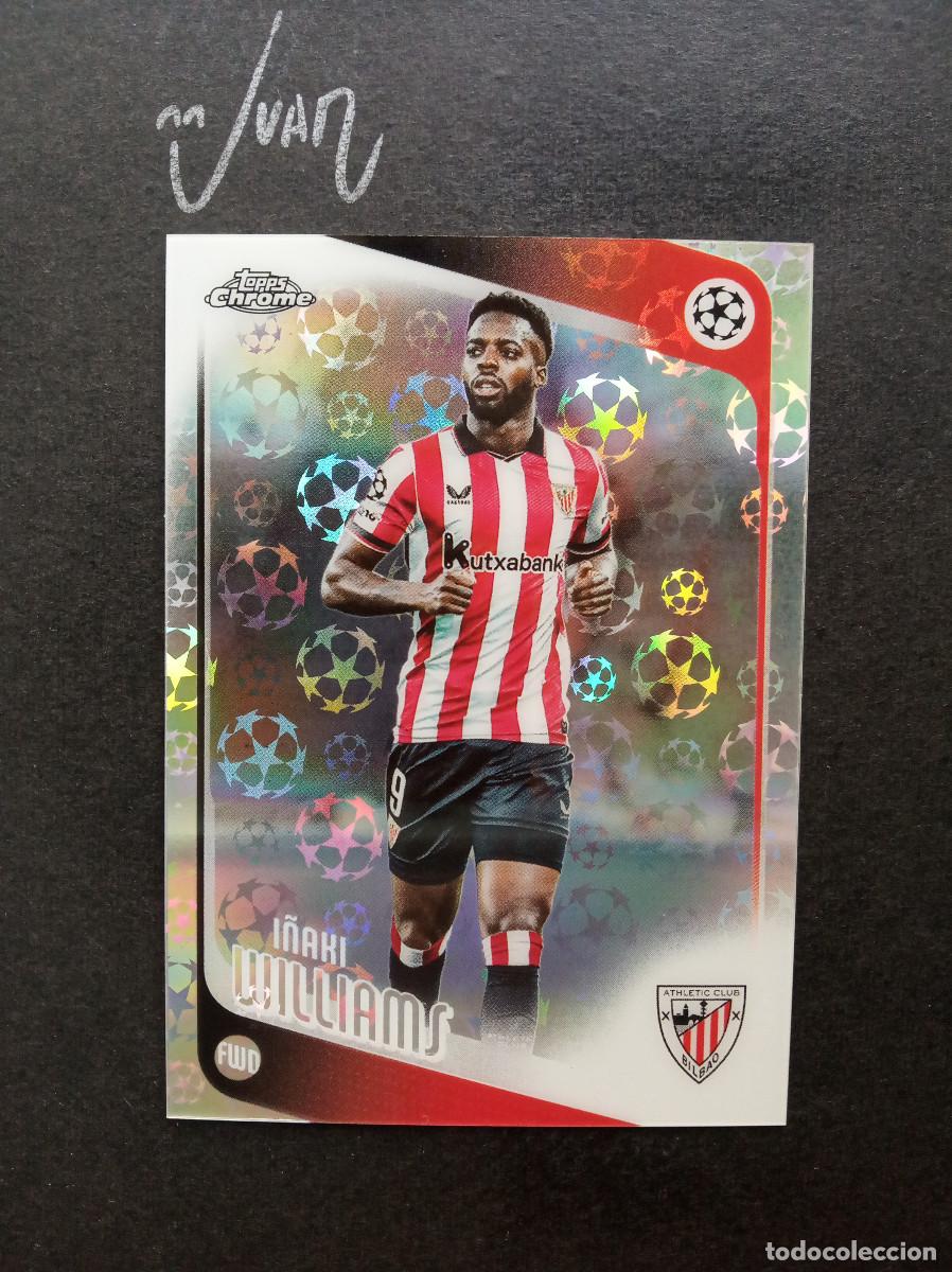 Cromos de f&uacute;tbol: N&ordm; 20 PARALELA STARBALL REFRACTOR I&Ntilde;AKI WILLIAMS ATHLETIC CLUB ⚽ TOPPS &reg; CHROME UEFA 2025 2026 25 26