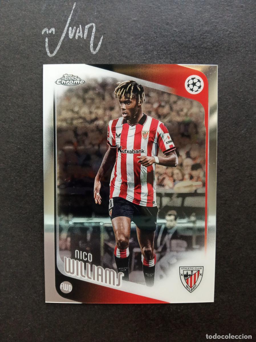Cromos de f&uacute;tbol: N&ordm; 38 NICO WILLIAMS ATHLETIC CLUB BILBAO ESPA&Ntilde;A ⚽ TOPPS &reg; CHROME UCC UEFA 2025 2026 25 26 NUEVO