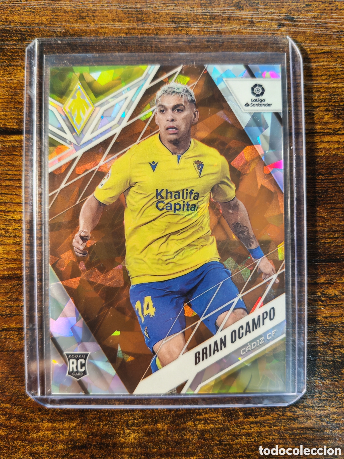 Cromos de f&uacute;tbol: Brian Ocampo C&aacute;diz Phoenix Orange Ice /23 #237 Chronicles La Liga 22-23