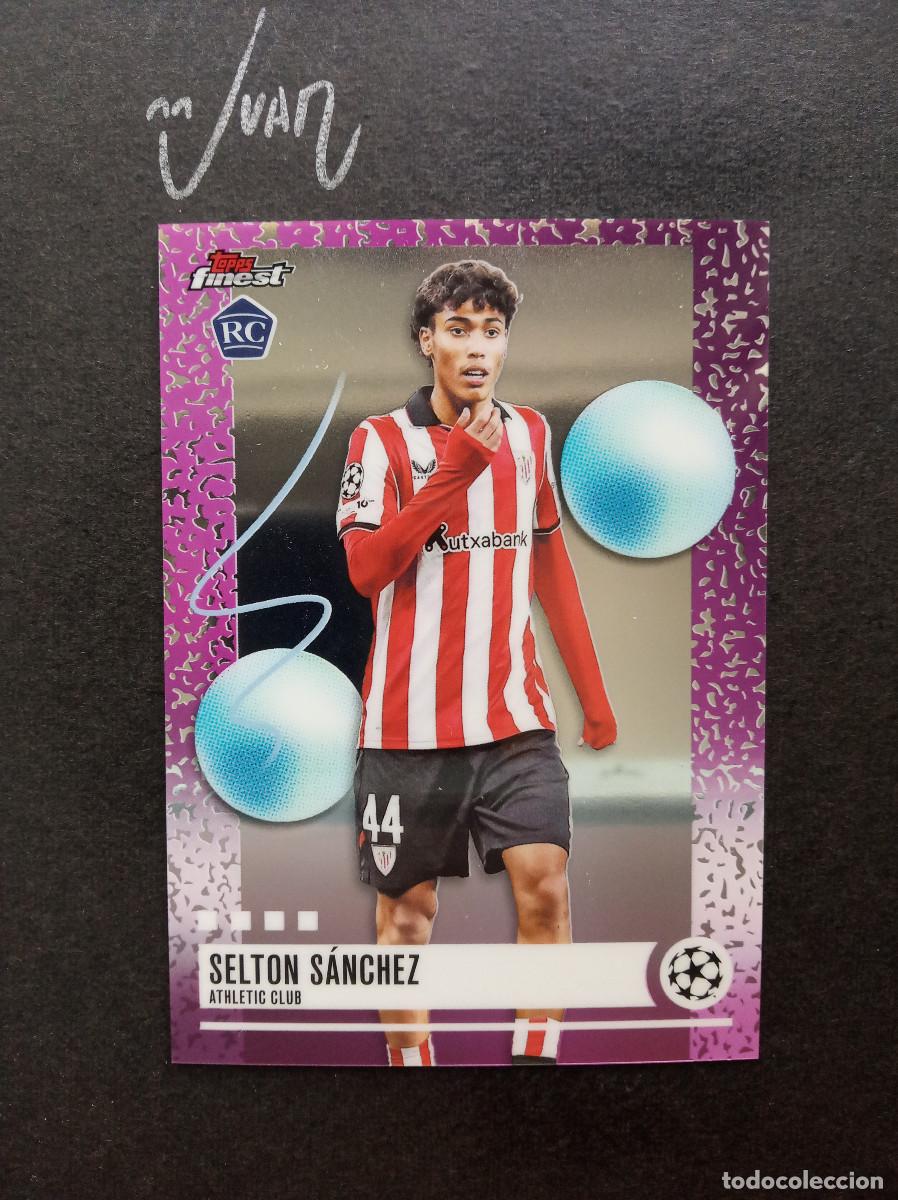 Cromos de f&uacute;tbol: N&ordm; 235 UNCOMMON ROOKIE SELTON SANCHEZ ATHLETIC CLUB BILBAO ⚽ TOPPS &reg; FINEST UCC UEFA 2025 2026 25 26