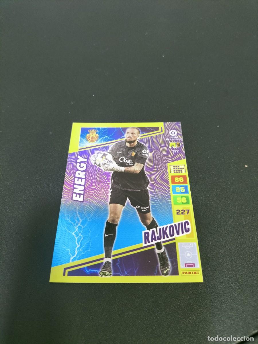 Cromos de f&uacute;tbol: 1 CROMO FICHA PANINI ADRENALYN 2022-2023 22-23 R.C.D MALLORCA 377 RAJKOVIC ( ENERGY