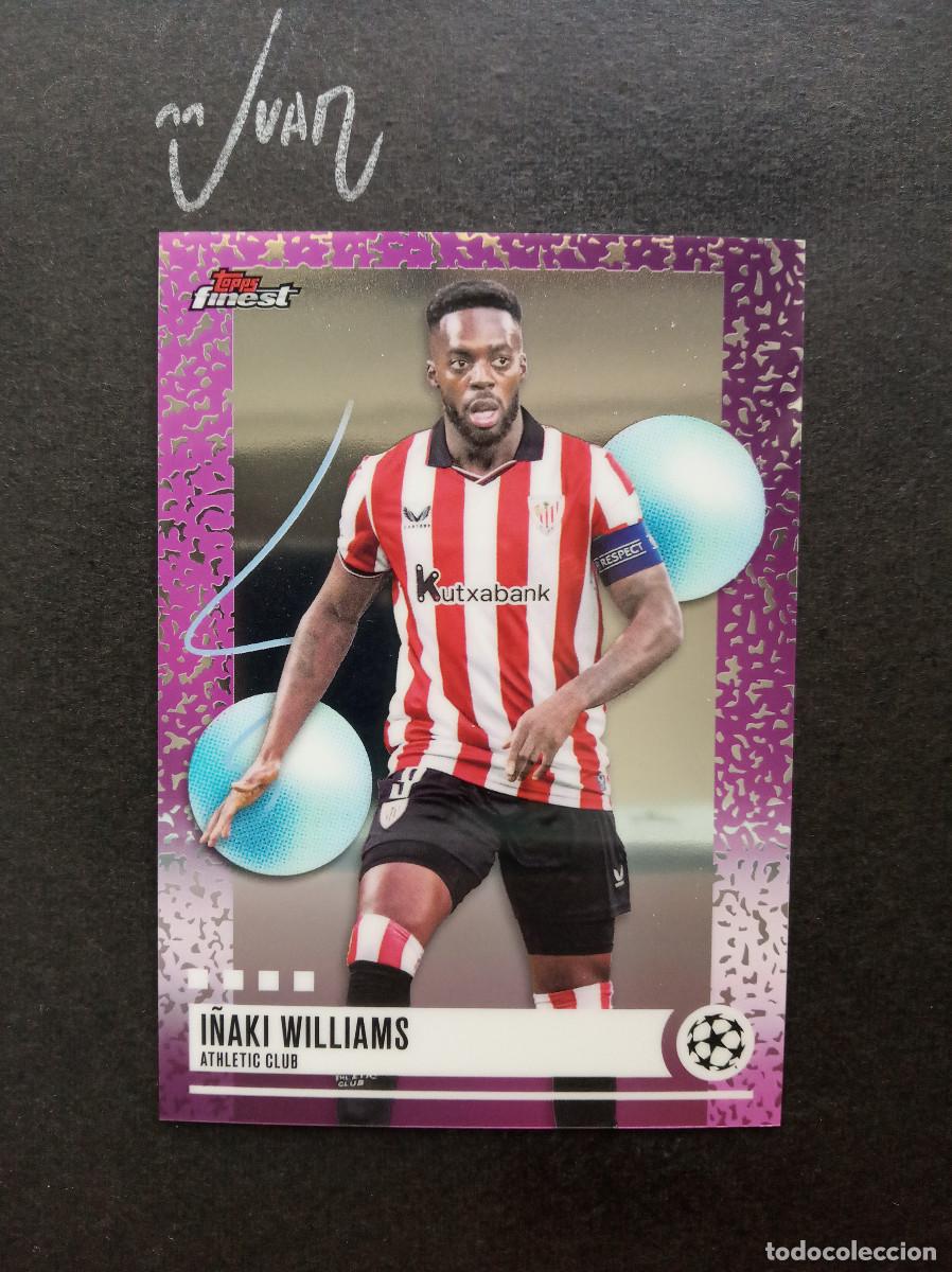 Cromos de f&uacute;tbol: N&ordm; 244 UNCOMMON I&Ntilde;AKI WILLIAMS ATHLETIC CLUB BILBAO ⚽ TOPPS &reg; FINEST UCC UEFA 2025 2026 25 26 NUEVO