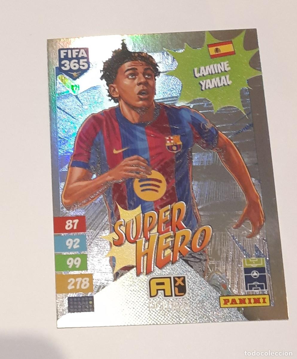 Cromos de f&uacute;tbol: Lamine Yamal Super Hero Fc Barcelona Fifa 365 2027