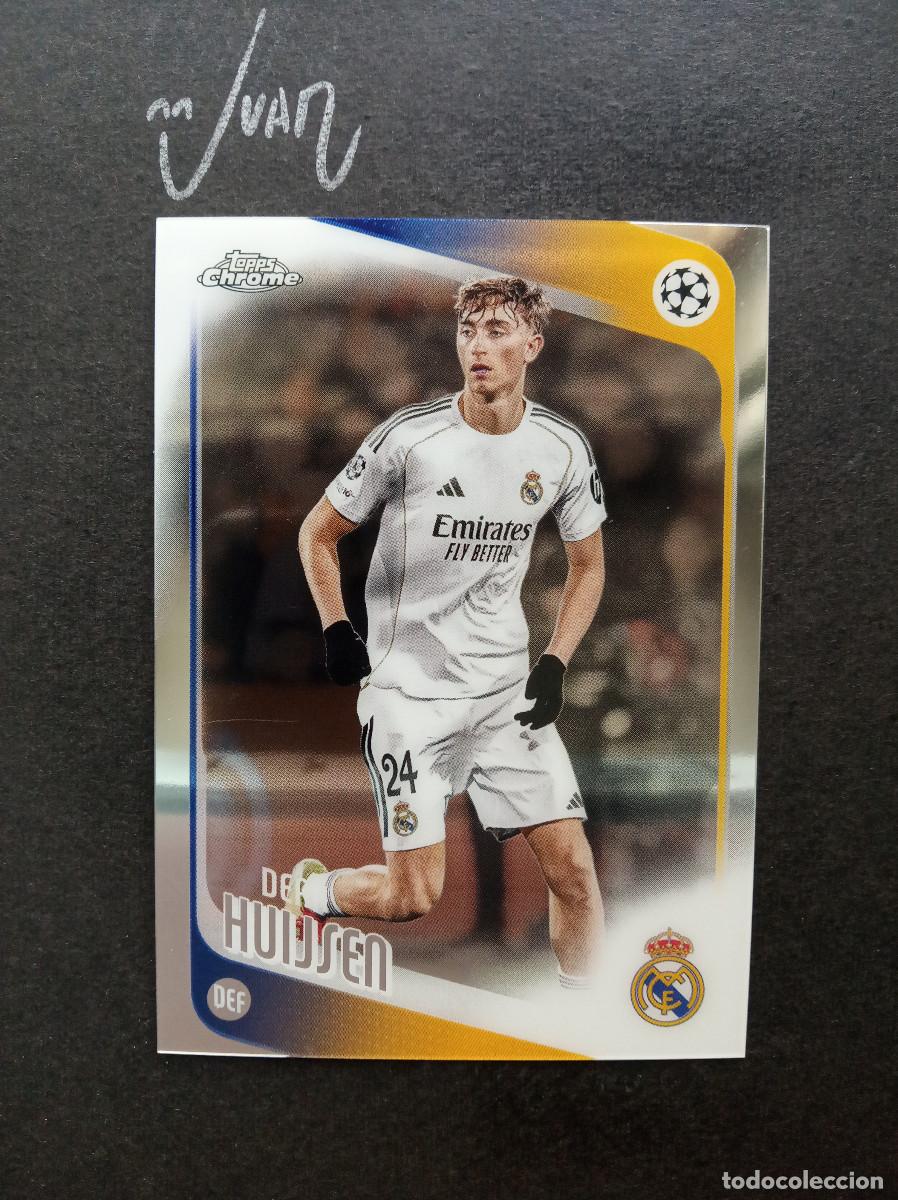 Cromos de f&uacute;tbol: N&ordm; 39 HUIJSEN REAL MADRID ESPA&Ntilde;A ⚽ TOPPS &reg; CHROME UCC UEFA CLUB COMPETITIONS 2025 2026 25 26 NUEVO
