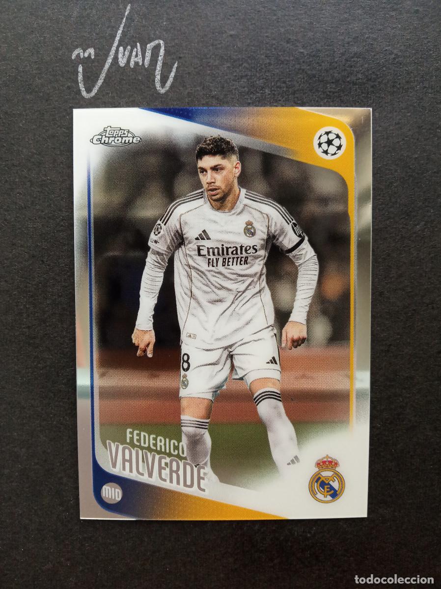 Cromos de f&uacute;tbol: N&ordm; 65 VALVERDE REAL MADRID URUGUAY ⚽ TOPPS &reg; CHROME UCC UEFA CLUB COMPETITIONS 2025 2026 25 26 NUEVO
