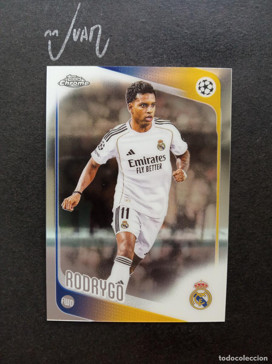 Cromos de f&uacute;tbol: N&ordm; 102 RODRYGO REAL MADRID BRASIL ⚽ TOPPS &reg; CHROME UCC UEFA CLUB COMPETITIONS 2025 2026 25 26 NUEVO