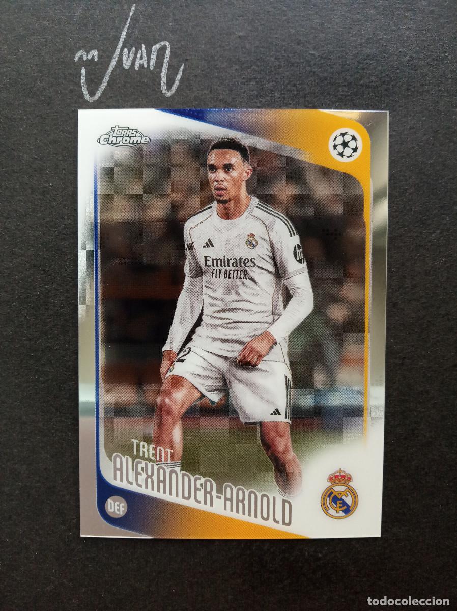 Cromos de f&uacute;tbol: N&ordm; 141 ALEXANDER ARNOLD REAL MADRID ⚽ TOPPS&reg; CHROME UCC UEFA CLUB COMPETITIONS 2025 2026 25 26 NUEVO