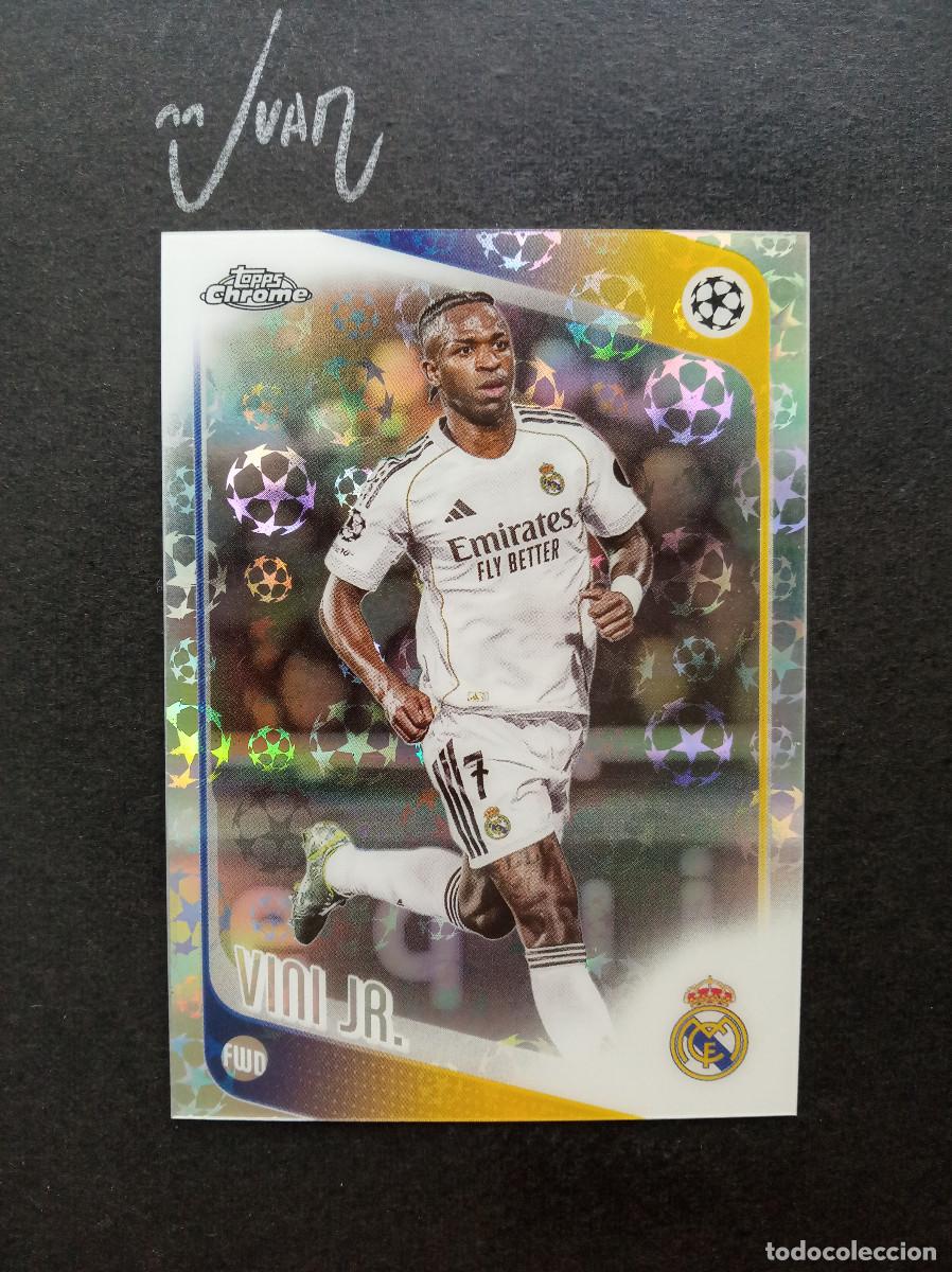 Cromos de f&uacute;tbol: N&ordm; 115 PARALELA STARBALL REFRACTOR VINI JR REAL MADRID BRASIL ⚽ TOPPS &reg; CHROME UEFA 2025 2026 25 26