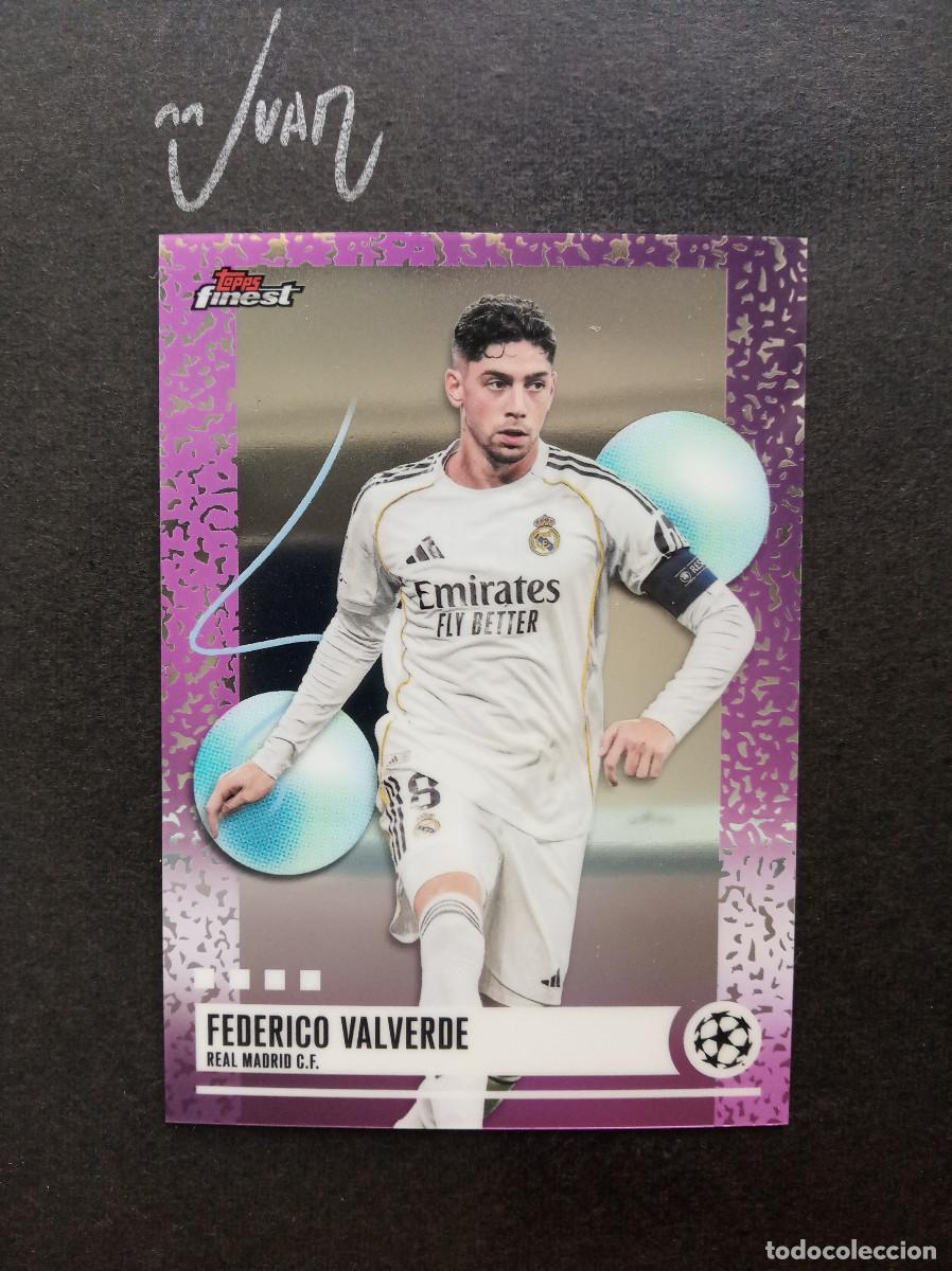 Cromos de f&uacute;tbol: N&ordm; 373 UNCOMMON FEDE VALVERDE REAL MADRID URUGUAY ⚽ TOPPS &reg; FINEST UCC UEFA 2025 2026 25 26 NUEVO