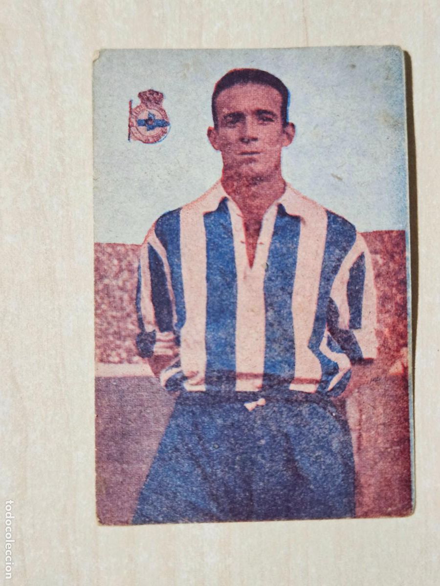 Cromos de f&uacute;tbol: ANTONIO VILLAR CHAO - DEPORTIVO LA CORU&Ntilde;A - EDICIONES DEPORTIVAS ALG - 1948/49 48/4 - SIN PEGAR