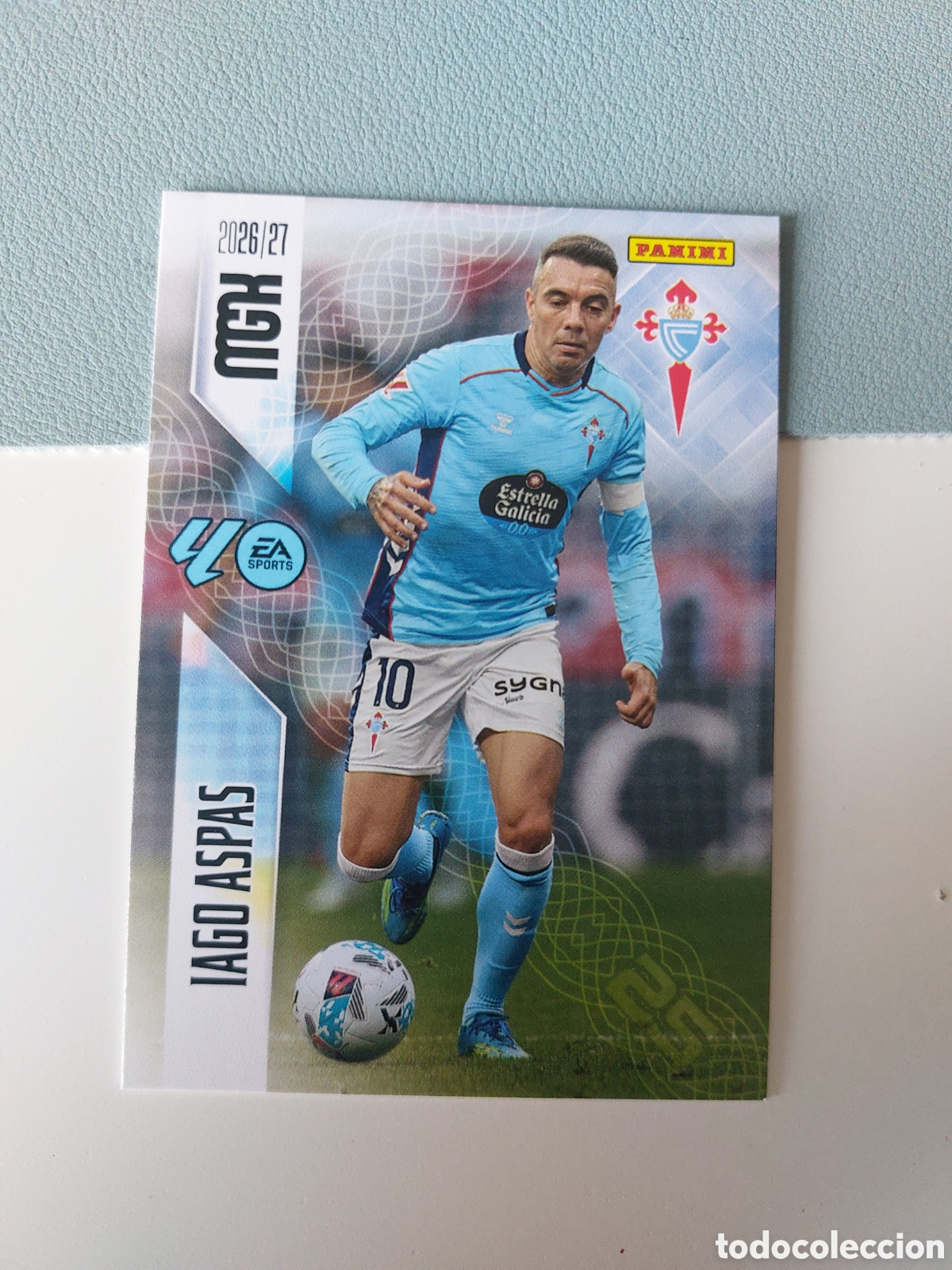 Cromos de f&uacute;tbol: 124 IAGO ASPAS CELTA DE VIGO MEGACRACKS LIGA 2026 2027 26 27