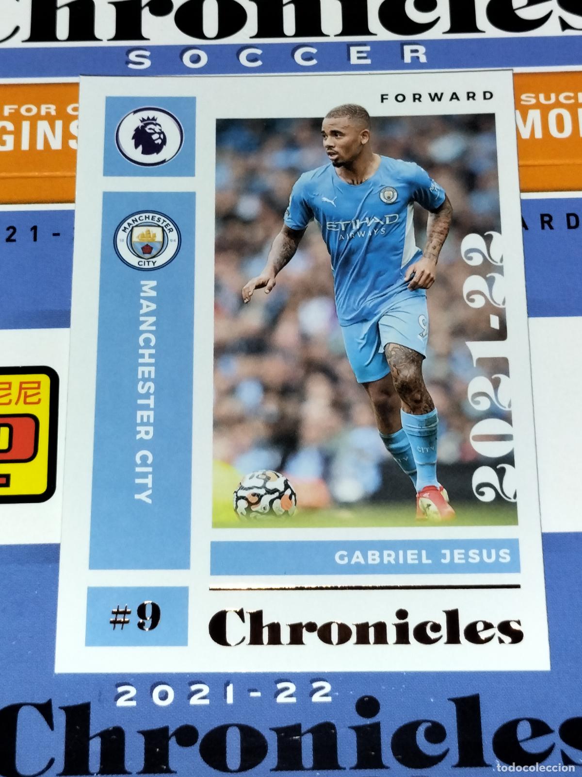 Cromos de f&uacute;tbol: N&ordm; 16 GABRIEL JESUS MANCHESTER CITY CARD CHRONICLES PREMIER SOCCER 2021 2022 21 22 PANINI