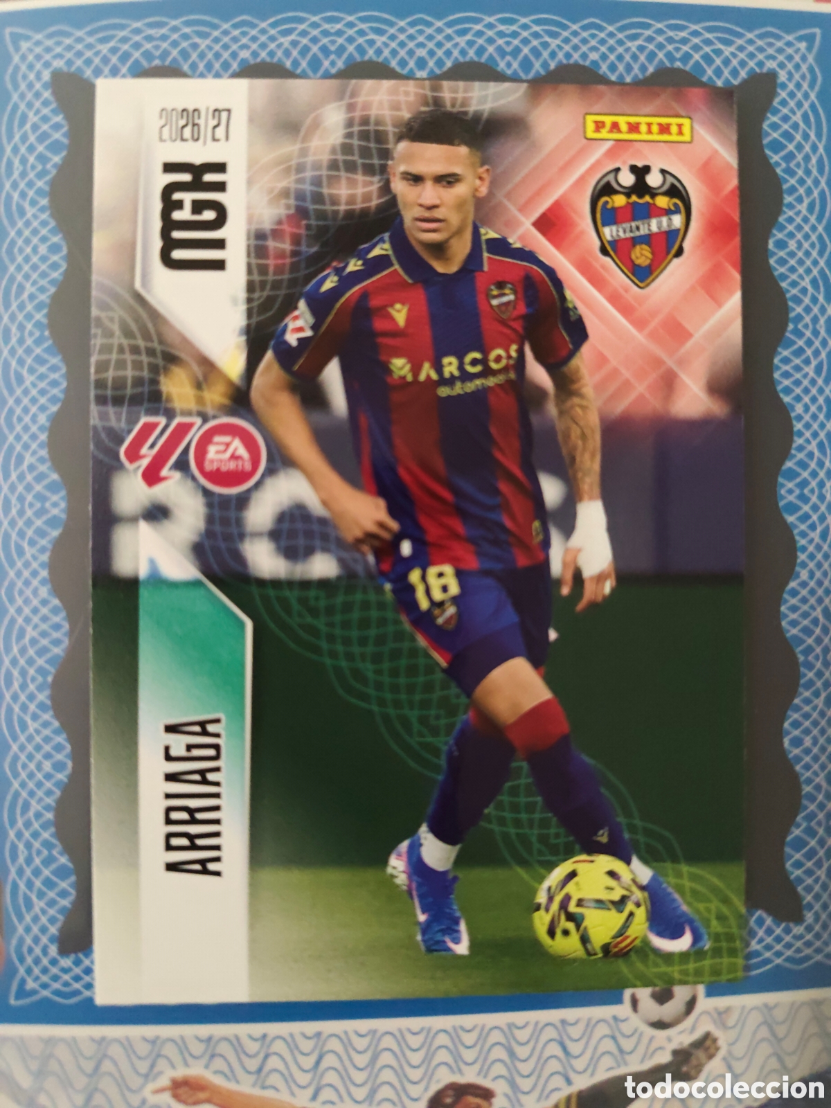 Cromos de f&uacute;tbol: MEGACRACKS 2026 2027 26 27 - PANINI - N&ordm; 208 ARRIAGA LEVANTE