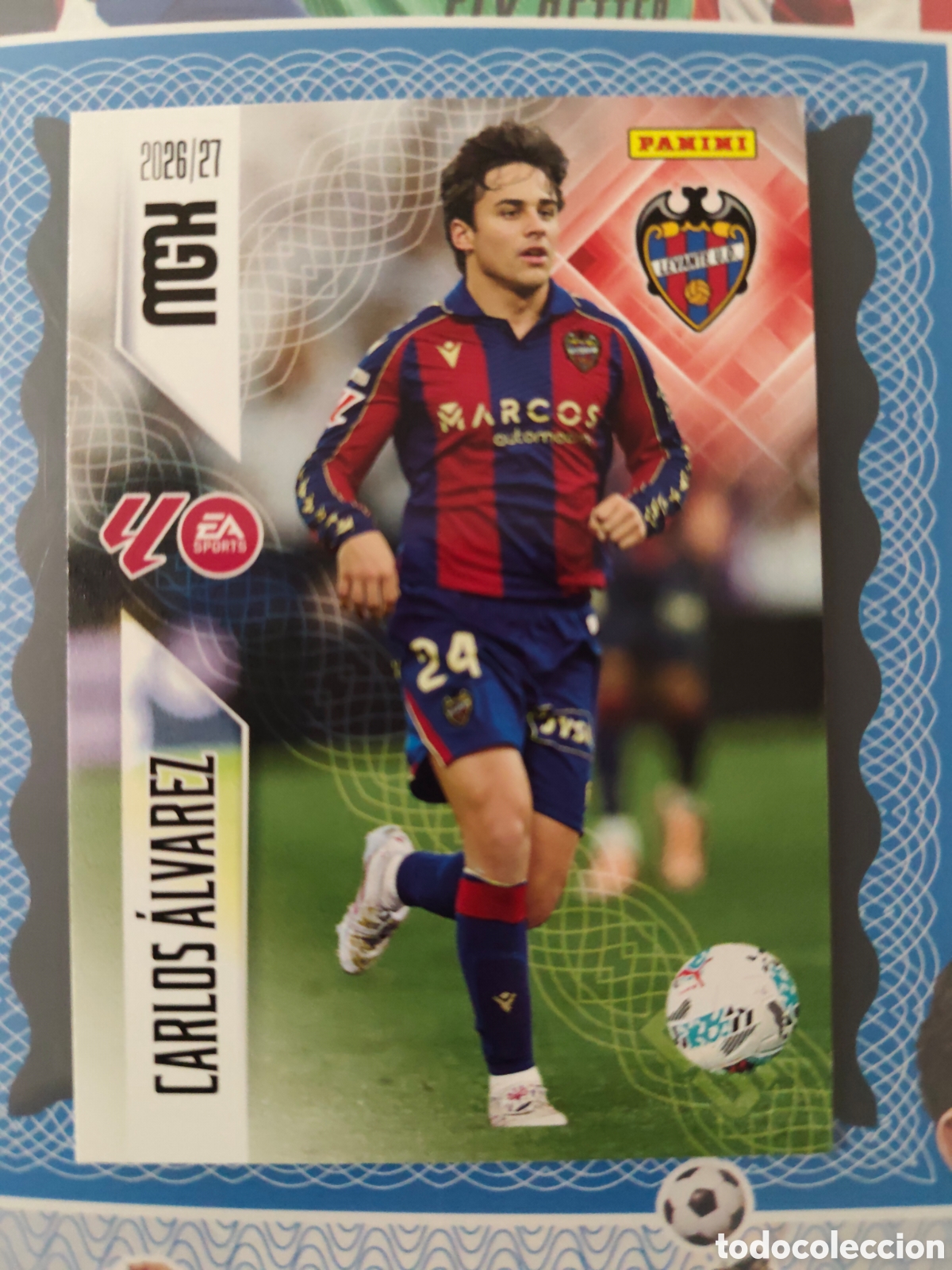 Cromos de f&uacute;tbol: MEGACRACKS 2026 2027 26 27 - PANINI - N&ordm; 211 CARLOS &Aacute;LVAREZ LEVANTE