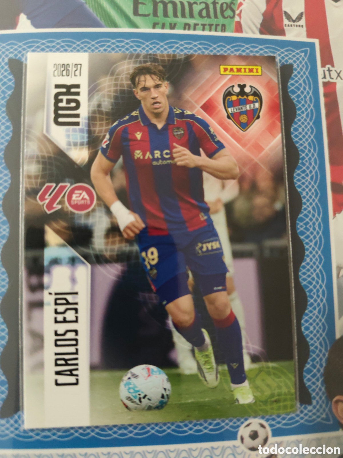 Cromos de f&uacute;tbol: MEGACRACKS 2026 2027 26 27 - PANINI - N&ordm; 215 CARLOS ESPI LEVANTE